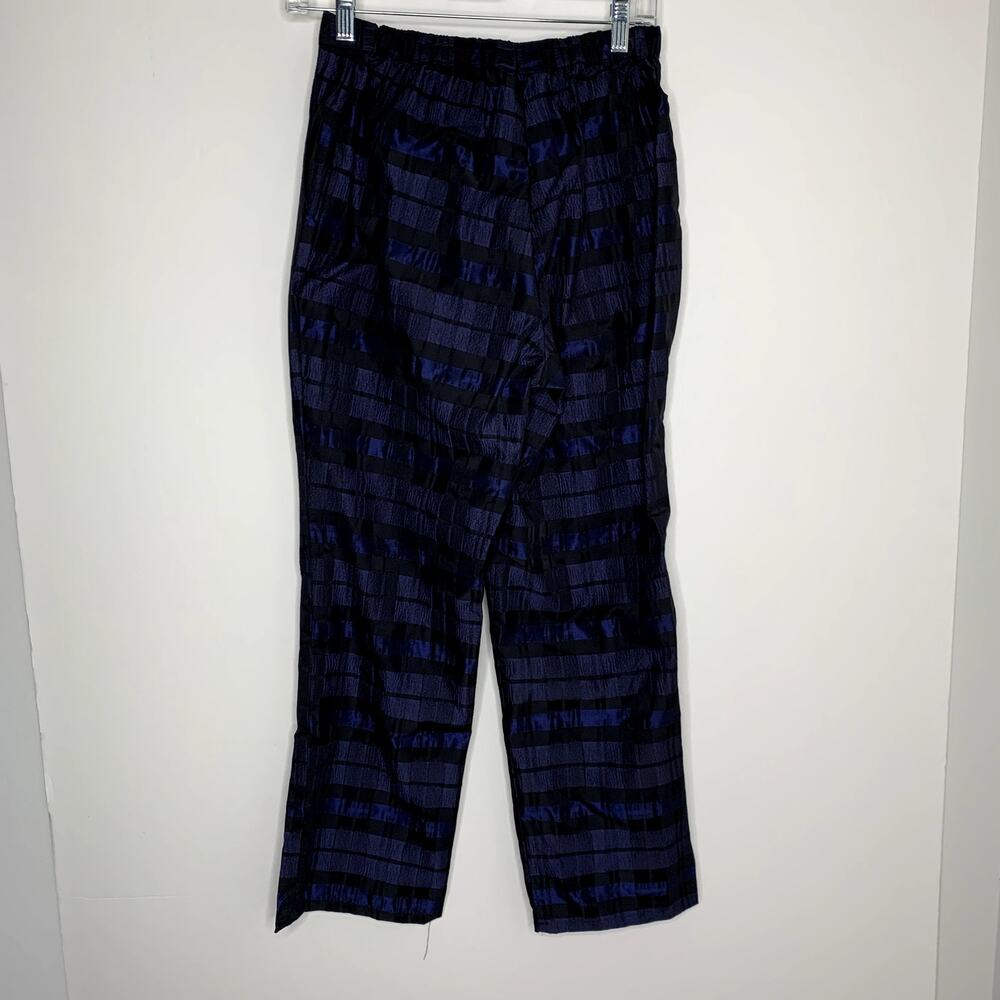 Ciao Lucia Pietro Woven Taffeta Pant Sapphire Womens Blue Size Small Made in La - Picture 3 of 13